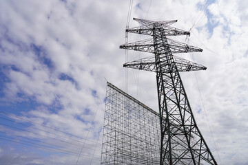 electricity, tower, sky