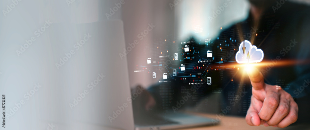 Database storage cloud technology file data transfer sharing, cyber ...