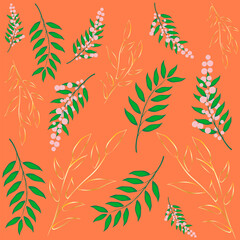 Wall Mural - Vector seamless floral pattern for design