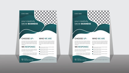Corporate flyer  design , layout  , marketing , design set  , brochure , vector  , cover page , promotion .