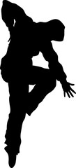 Wall Mural - Street Dance Dancer Silhouette