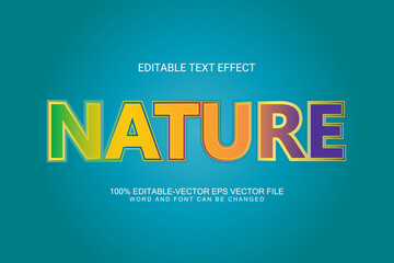 Nature text effect is a text design that you can use just by typing, it can be applied to any font. You just go to appearance and choose a graphic style, then this design will appear.