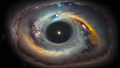 Wall Mural - lenticular galaxy or eye shape galaxy