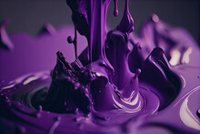 Abstract Purple Paint.generative Ai