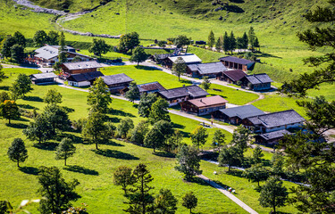 Wall Mural - landscape at the Risstal Valley in Austria