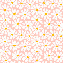 Seamless Floral Daisy Pattern Free Stock Photo - Public Domain Pictures