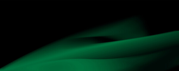 Wall Mural - Black background with a green streak