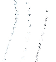 shape form droplet of water splashes into drop water line tube attack fluttering in air and stop mot