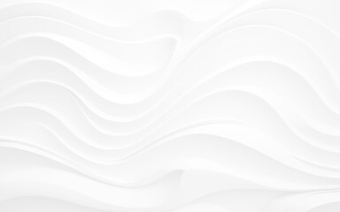Abstract white paper wave background and abstract gradient and white wave curve lines banner background design. White wave modern abstract background design. space style. white background.