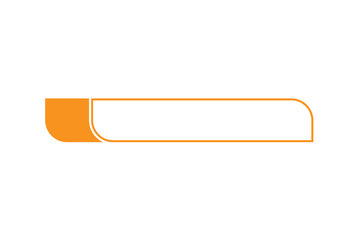 Modern lower third with line design element transparant background