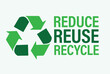 © sanjeev kumar misra - Reduce Reuse Recycle vector symbol set, flat icon