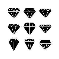 diamond icon or logo isolated sign symbol vector illustration - high quality black style vector icons
