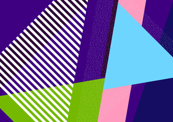 Wall Mural - Geometric shapes and lines. Modern design, creative concept, modern diagonal abstract background. Vector