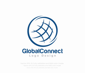 Wall Mural - World Globe or Global Logo