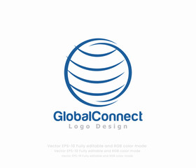 Wall Mural - World Globe or Global Logo