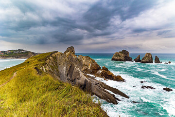 Canvas Print - Stormy autumn day