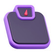 Weight Scale 3d render icon illustration