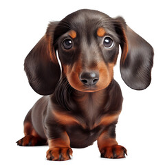 Wall Mural - dachshund dog isolated over white background