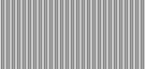 Wall Mural - White vertical line seamless pattern metal wall. Metallic silver realistic texture. Stainless floor horizontal background. Zinc corrugated sheet striped banner