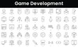 © DuoWalker - Set of outline game development icons. Minimalist thin linear web icon set. vector illustration.