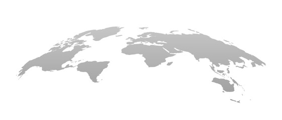 3d globe world map template. monochrome design for education, science, web presentations. realistic 