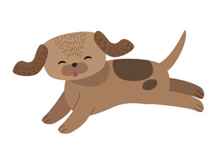 Sticker - cute brown dog