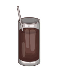 Poster - coffee drink in glass