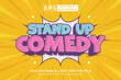 © Hasbi Creative - Editable text effect stand up comedy comic 3d cartoon style premium vector