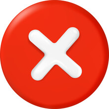 3D Right And Wrong Button In Round Shape. Green Yes And Red No Correct Incorrect Sign. Checkmark Tick Rejection, Cancel, Error, Stop, Negative, Agreement Approval Or Trust Symbol.