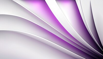 Wall Mural - White pale purple abstract ambiant smooth curved lines shape abstraction illustration background wallpaper created with generative AI technology