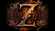 Logo Of the letter z  with  created with Generative AI technology