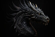 fantasy black dragon