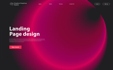 Abstract background modern design. Landing Page. Modern vector illustration concepts for website and mobile website development.