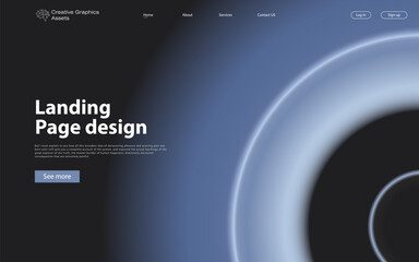 Abstract background modern design. Landing Page. Modern vector illustration concepts for website and mobile website development.