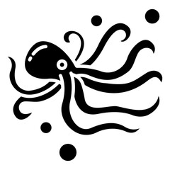 Wall Mural - Octopus icon