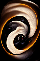 Fototapete - Abstract background. Swirl effect. Digital art