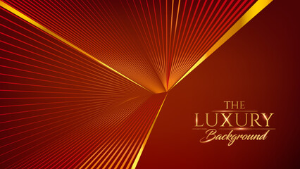 Wall Mural - Red Luxury Elegant Super Car Automobile Urban Design Background. Cyber Technology Metallic Shine lines Effect. Luxurious Brand Royal High Standard Award Background Template. Data Transfer Lines.