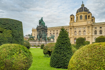 Wall Mural - Maria Theresian Platz square in Vienna, Austria.