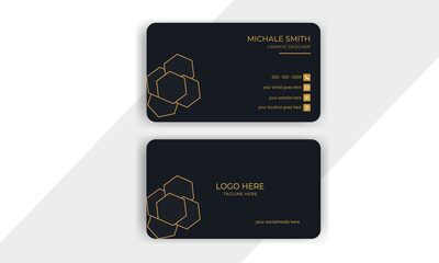 Wall Mural - Modern stylish  business card vector design, Visiting Card, Professional business card