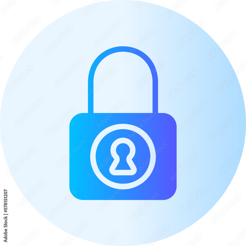 padlock gradient icon