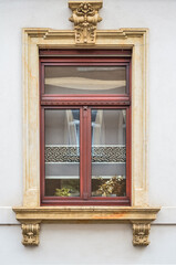 Wall Mural - view of old building with beautiful window