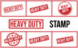 Heavy Duty Rubber Stamp Set Vector