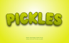 Pickles 3D Editable Text Style Effect	
