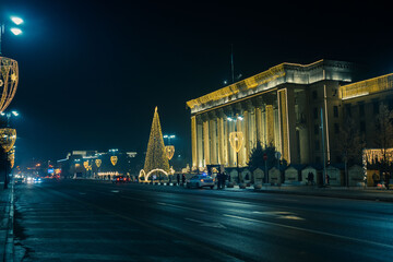 night view of the city