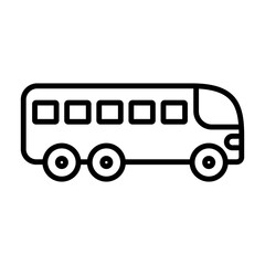 Sticker - Bus Icon Logo Design Vector Template Illustration Sign And Symbol Pixels Perfect