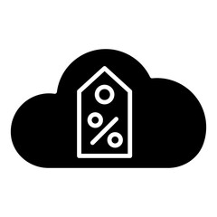 Wall Mural - tag  cloud computing icon