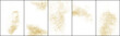 © sergio34 - Set of Gold Glitter Texture Isolated On White. Amber Particles Color. Stardust Background. Golden Explosion Of Confetti. Vector Illustration, Eps 10.