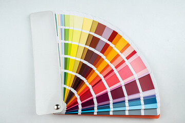 palette of color isolated on white background