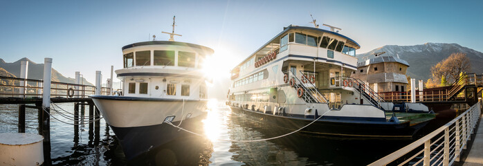 Wall Mural - passenger ferry in italy