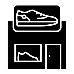 Canvas Print - Shoe Shop Icon Style